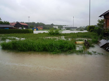 Mattig - Mooswiese - Hochwasser März 2013